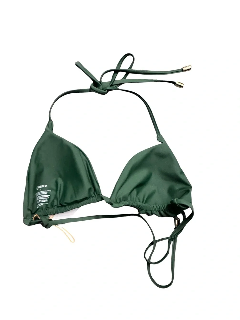 Quince Italian Triangle Bikini Tops Lot Of 2 Size Small.